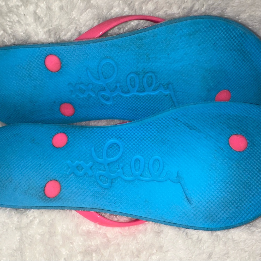 Lilly Pulitzer Pink and Blue Sandals - Picture 5 of 5